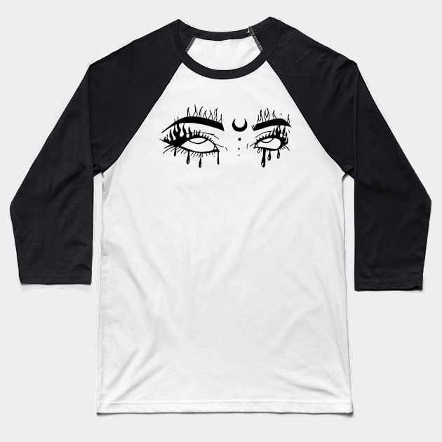 witch’s eyes sticker Baseball T-Shirt by saraholiveira06